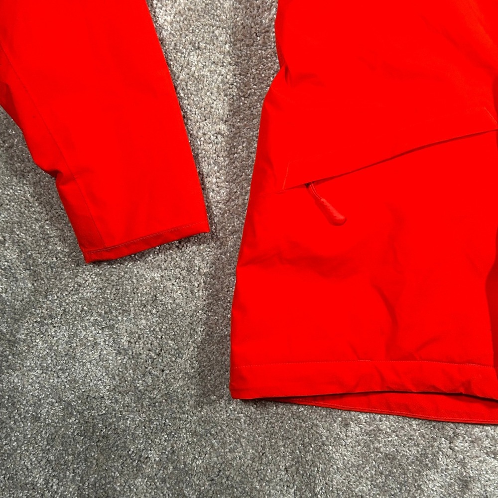 The North Face Womens Red Hooded Ski Jacket Shell Full Zip Small Powder Skirt - Picture 9 of 10